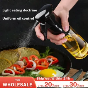 Black Kitchen Oil Bottle Cooking Oil Spray