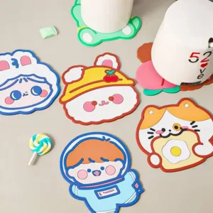 Cartoon Silicone Coaster Creative Cup Table Mat